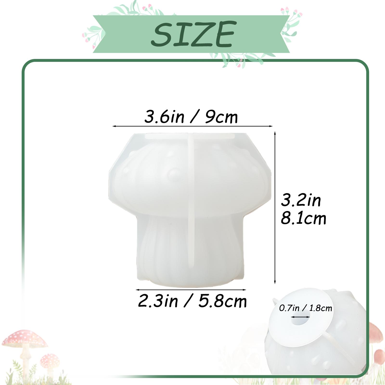 

3 шт. ваза-гриб силиконовые формы 3D гидропонная ваза для растений смоляная форма DIY бетон гипсовые украшения набор инструментов домашний декор ремесла