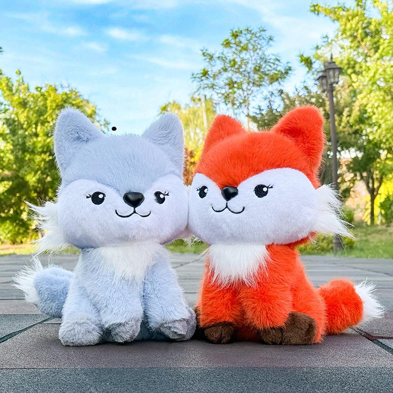New cute little fox doll plush toy fox rag doll warm heart to accompany girlfriend birthday gift