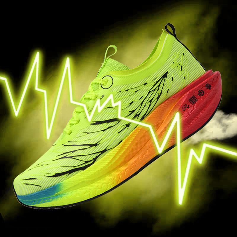 

Heartbeat carbon board running shoes men s 2025 autumn and winter new popcorn sole lightweight cushioning student sports table tennis shoes 32