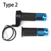 Tool 3 Wires Long Cable Universal Scooter Handle Electric Bicycle Handlebar E-Bike Throttle Grip Blue Twist Accelerator Throttles 2