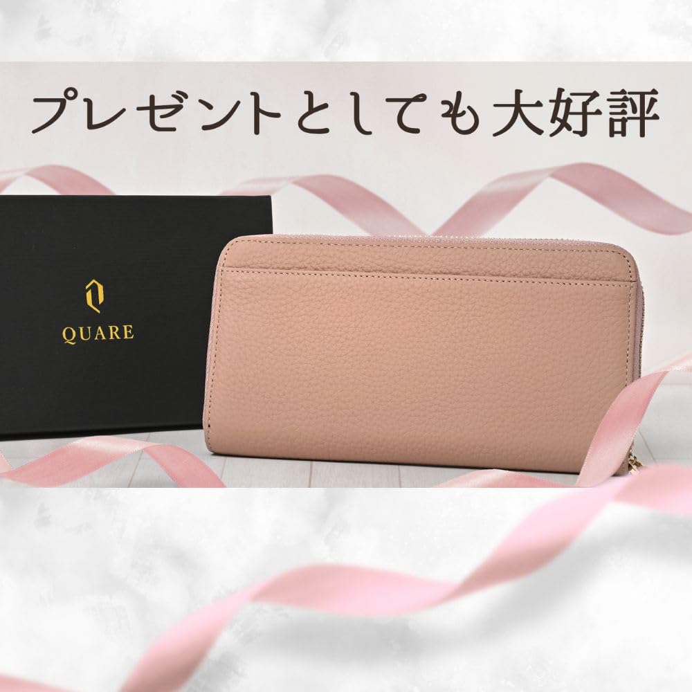 Long Large Genuine Easy to Card and Coin Birthday Gift for Women [QUARE] Women's Wallet, Capacity, Leather, Garçon Style, Popular, Use, Stylish,