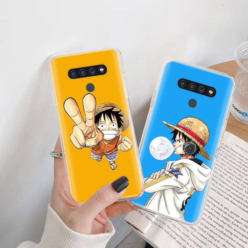 Transparent Case for Samsung A04 A14 A23 M33 M53 Realme 10 9 C35 C55 VIVO X80 Infinix Hot 30 Note 11 Tecno Spark 8P Pro W-75 One Piece Luffy