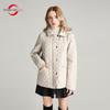 Damejakke MODERN NEW SAGA Spring Tynn bomullsjakke Mote Kortjakke dame hette