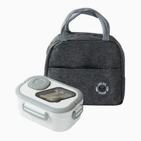 Compact Insulated Lunch Bag & Microwaveable Bento Box for Students & Office Workers