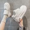 Inner height-increasing women's shoes 2025 spring new women's shoes versatile thick baseplate shoes muffin sole casual shoes white shoes women
