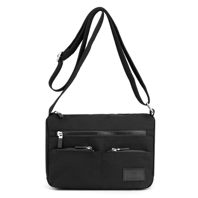 

Crossbody bag women s new fashion trend shoulder bag casual versatile waterproof backpack large capacity multi-layer bag чорний