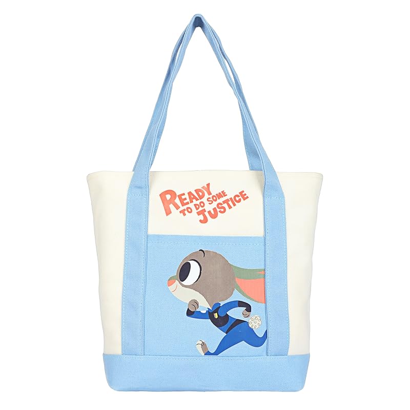 

[Notre] Disney character tote bag Authorized distributor license handbag shoulder bag eco bag made of canvas (JUDY HOPPS (Judy hops), Large (Large))