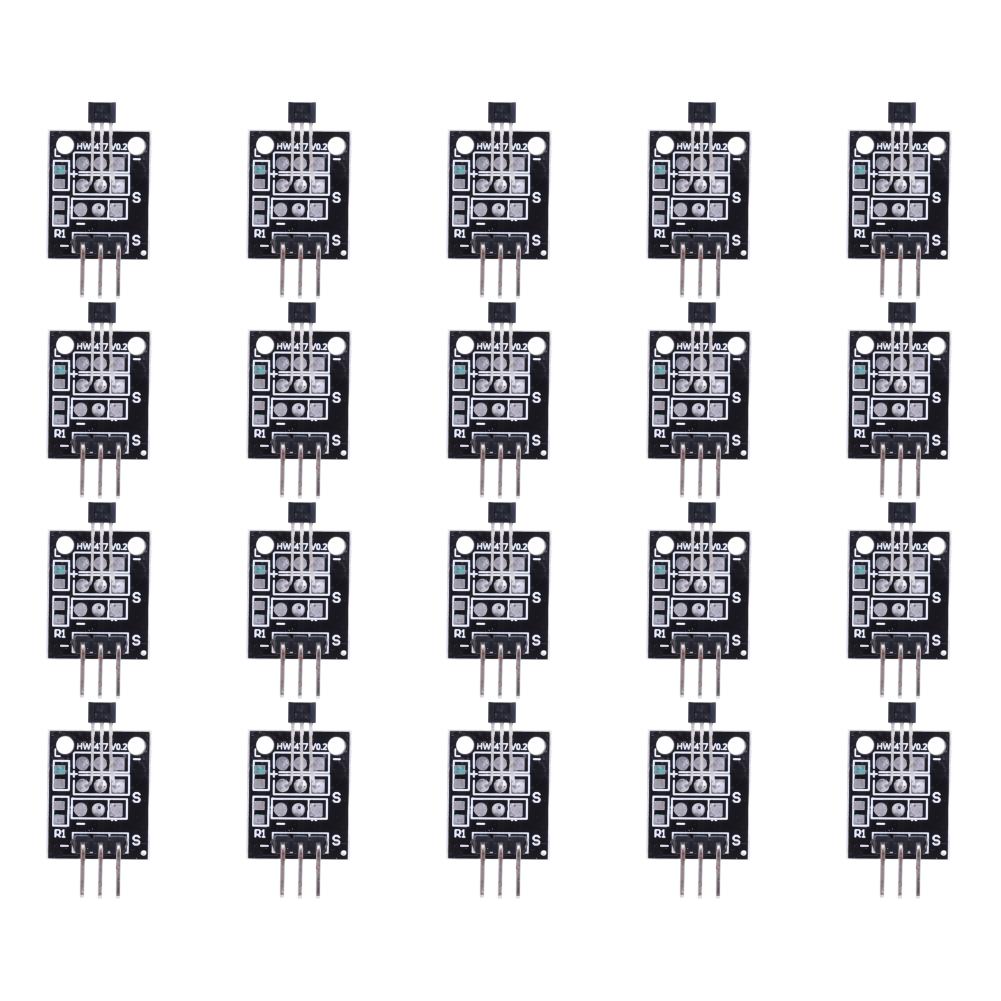 15/20/30 Pcs KY-003 Magnetic Switch Sensor Module A3144 Standard Hall Effect Magnetic Sensor Module Works with Arduino Boards