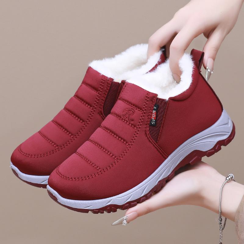Snow Boots, Cotton Boots, Fleece and Thickened Warm Cotton Shoes