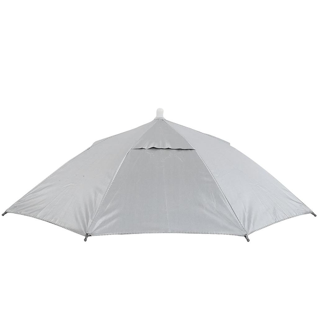 2PCS Folding Umbrella Hat Anti UV Sun Protection Outdoor Raining Tackle for Camping Hiking