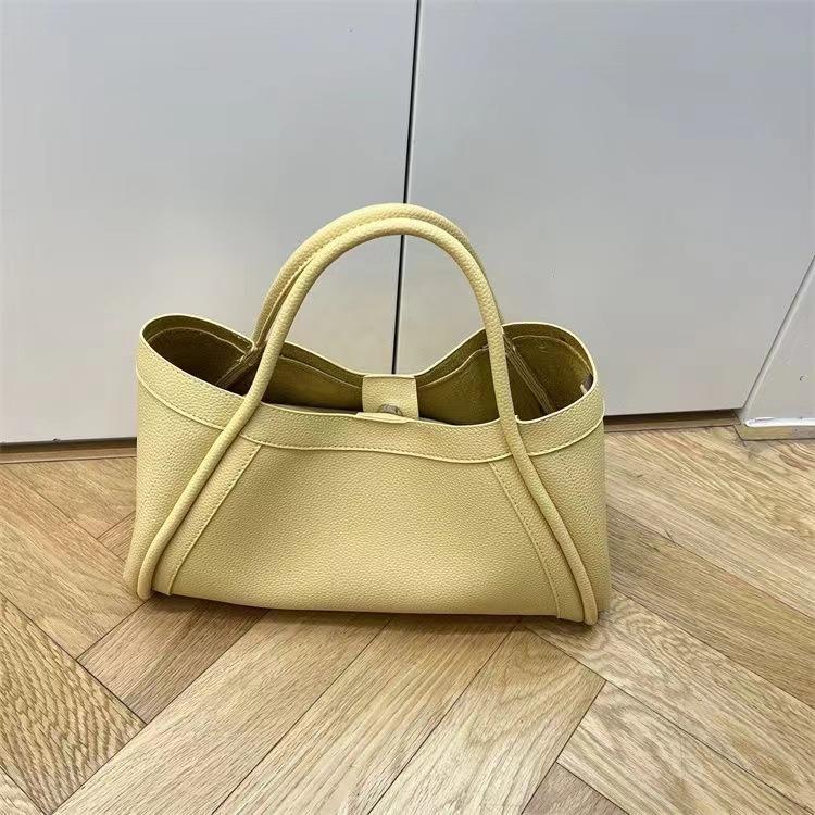 Tragetaschen mit großem Fassungsvermögen Weiche Leder Umhängetasche Einfache einfarbige Schulter-Umhängetasche für Damen Geldbörse Shopping Handtaschen