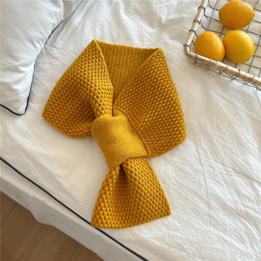 

Новый однотонный шарф для женщин на весну и осень, универсальный ремешок на запястье, повязка на голову, модное украшение, защита шеи для студентов, небольшой шарф 16*70cm