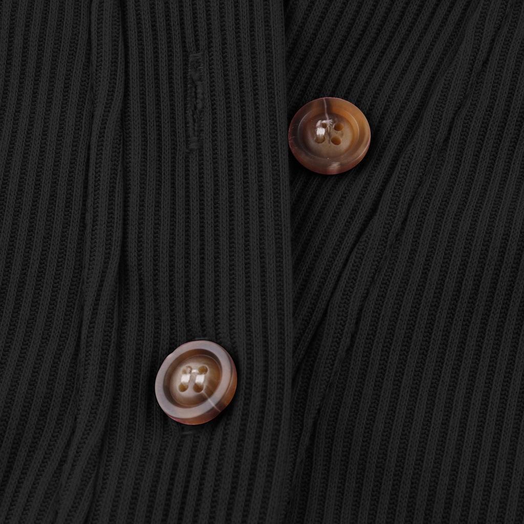 Women's Casual T-Shirt Buttons V-Neck Long-sleeved Knitted Shirt Blouse Tops