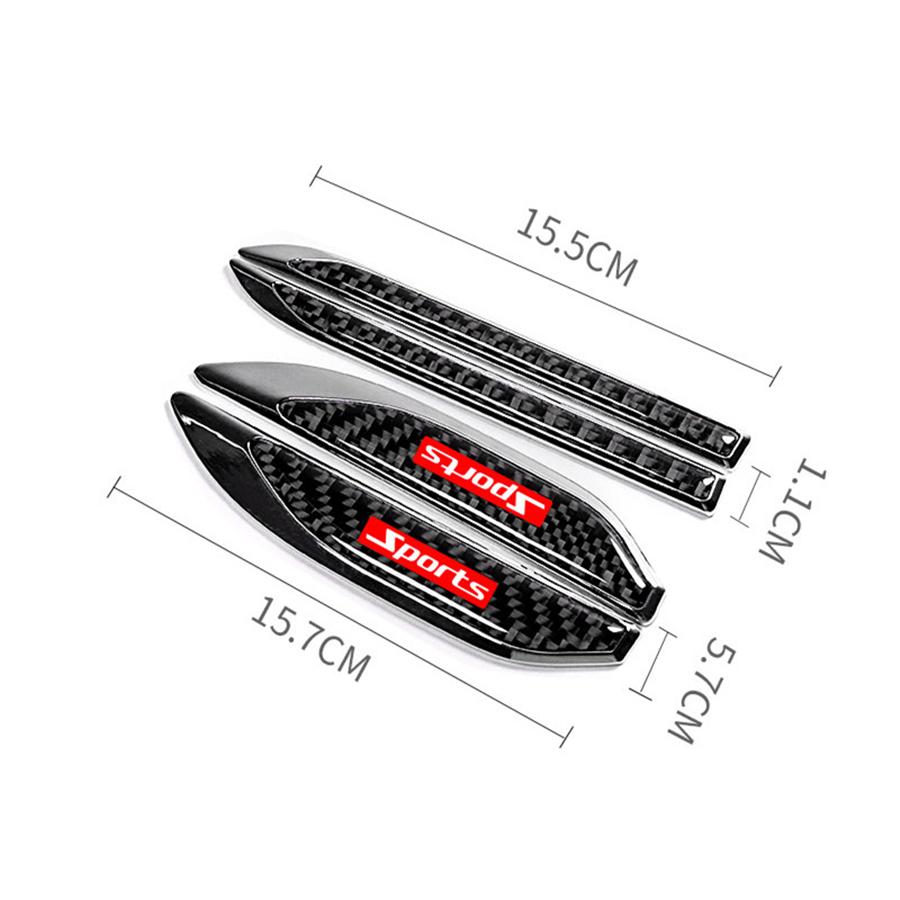 3D Design Sports Style Car Side Body Fender Trim Decoration Sticker Decal 1Pair