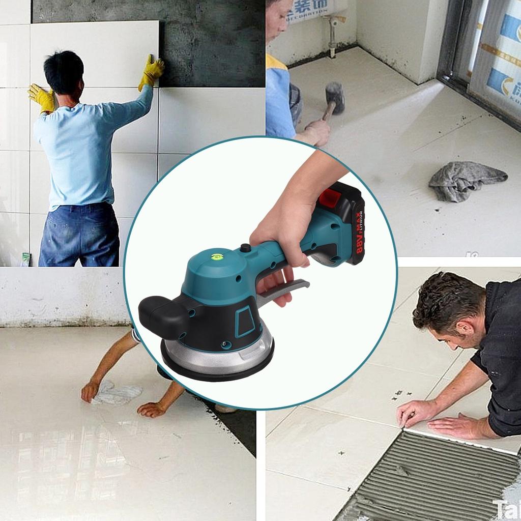 6 Gear Electric Tile Machine Wall Floor Dual-purpose Vibrator Beater Household Machine for DIY Decorating Tools