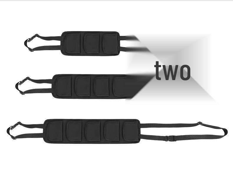 Car Rear Seat Fishing Rod Rack: Adjustable Magic Tape Straps for Storage and Fixing