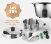 Official Daido Electric Pot Rice Cooker 10 Cups Outer Pot Made of Stainless Steel All Stainless Steel L Size [TATUNG Store] (Electric Pot) - -