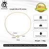 ORSA JEWELS S925 Silver Half Pearl Chain Necklace Choker for Women Jewelry Dancing Party Dating Wedding Vacation GPN92