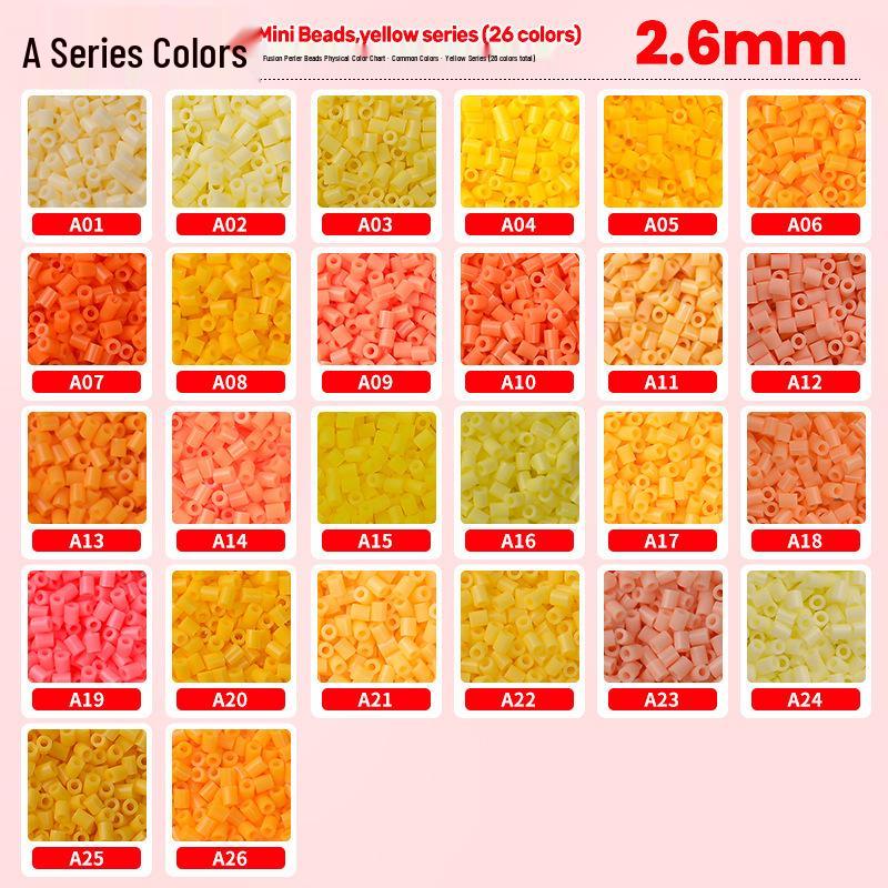 Color A Series Bean Mosaic Refill Pack, 1000-Piece Bagged Beads