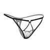 Hollow Sexy Thong Low Waist Transparent Lace Elastic Underwear Women's French Temptation Seamless T Pants 2154
