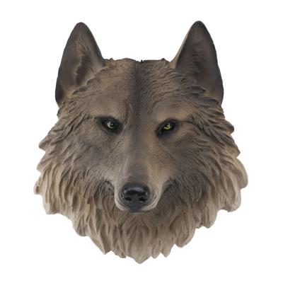 3D Animal Head Statue Resin Wall Decor Realistic Wildlife Sculpture for Living Room Bedroom Bar