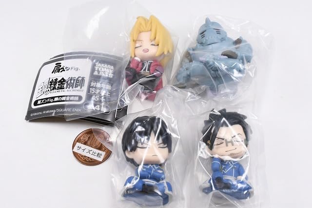 Shoulder Zun Fig. Fullmetal Alchemist [Set of 4 (Full Complete)] Gacha Capsule Toy