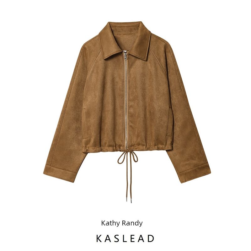 Kaslead New Women Clothes Western Style Fashion Simple and Versatile Flannel Outerwear 1309046