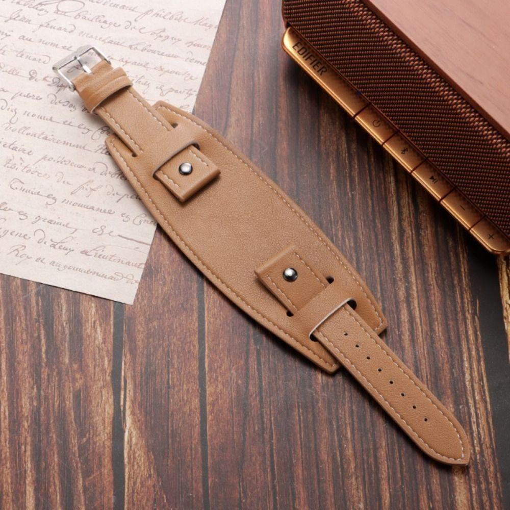 Vintage Pallet Leather Watch Strap PU Leather Men Bracelets Fashion Watchband  Watch Accessories