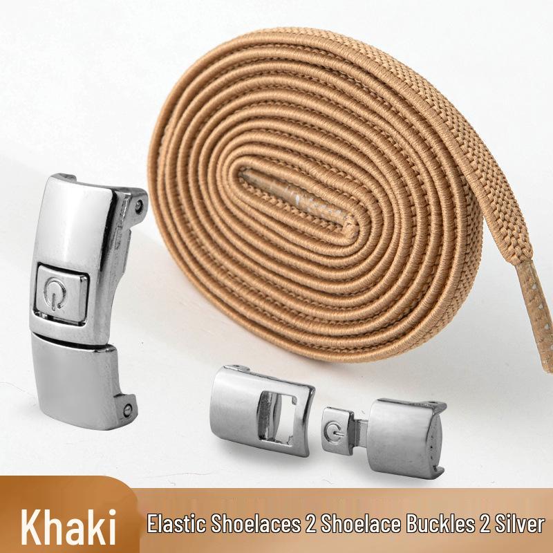 Mesh No-Tie Shoelaces with Interlock Buckle for Men & Women