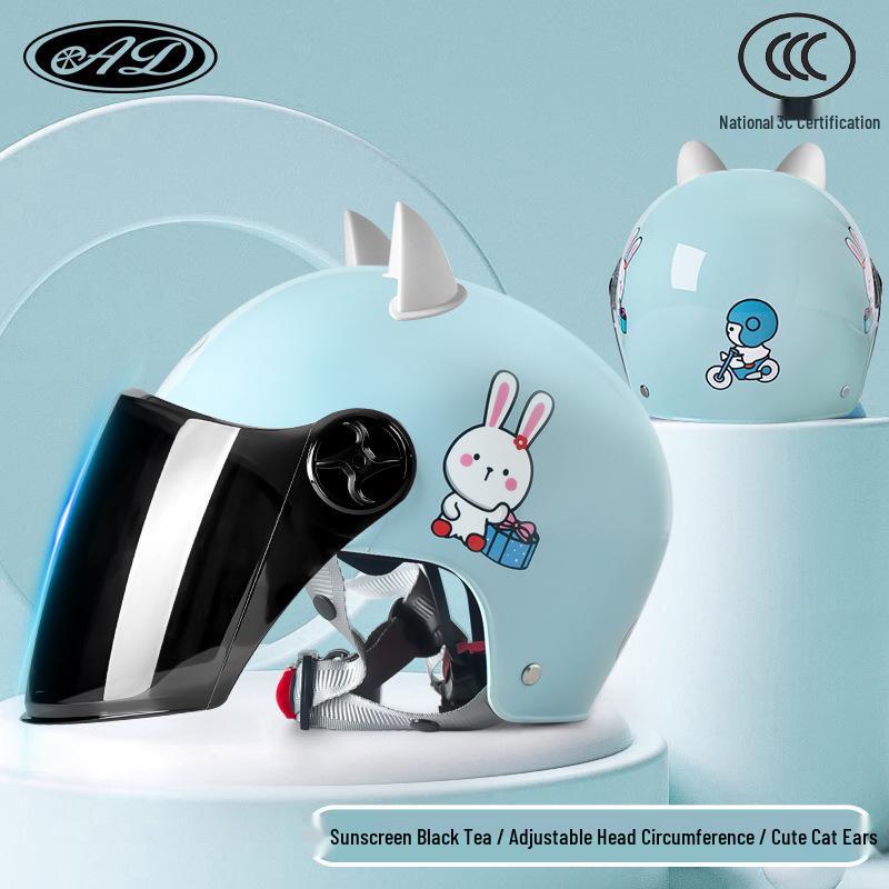 AD Kids' 3C Certified All-Season Electric Scooter & Motorcycle Safety Helmet