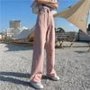 New Korean Style Pink High-waist Jeans for Women with Versatile Straight-leg Casual Sweet and Spicy Wide-leg Pants