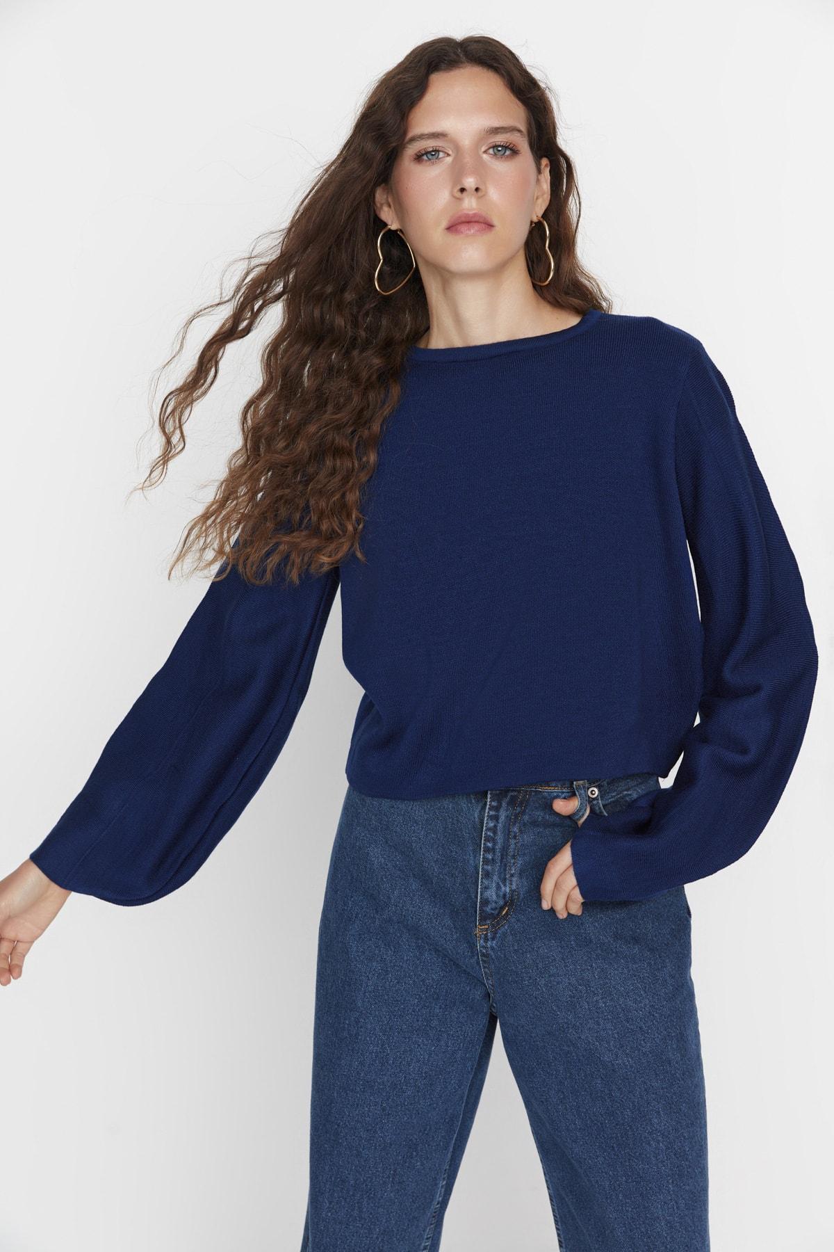 

Свитер - Темно-синий - Классический крой