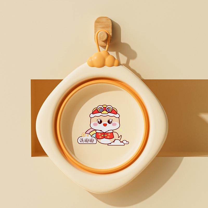 Skládací umyvadlo pro děti, Přenosné umyvadlo, Silný plastový lavor pro miminka, Domácí dětská malá miska