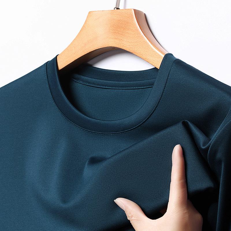 

Чоловіча футболка Mulberry Silk з круглим вирізом і напіврукавом Ice Silk Молодіжна чоловіча футболка поло Чоловіча футболка L