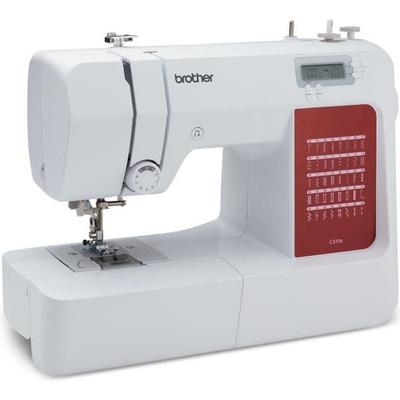 BROTHER - CS10s - Electronic Sewing Machine - 40 Stitches - Needle Threader System - LCD Display - White
