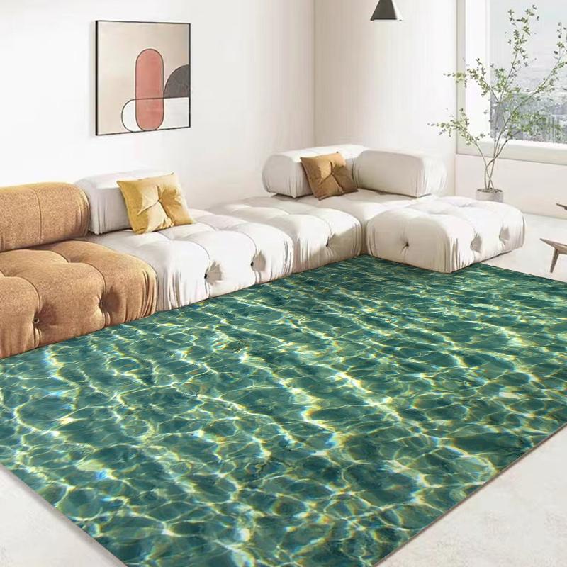 3D Ocean Sea Water Rug Sea Carpet for Living Room Rugs Home Floor Decor Living Room Child Play Mats Decoration Hotel Lounge Mat