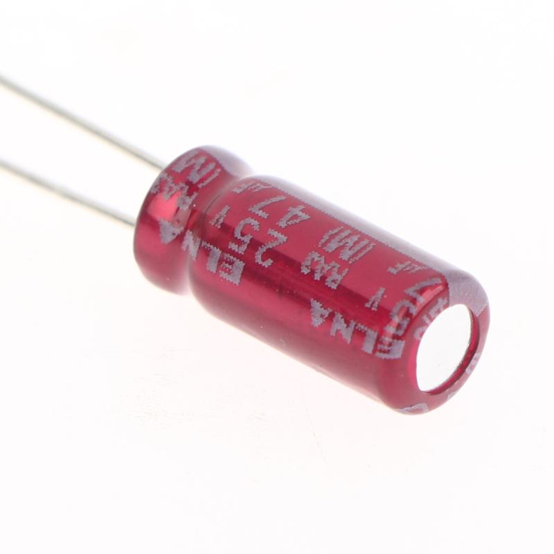 10/30/50Pcs Elna 25V47Uf Silmic Ii Series 5X11Mm Ce85°C Fever Audio Electrolytic Capacitor 25V47Uf Copper Pin Capacitors