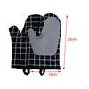 Heat Resistant Oven Gloves Kitchen Mitts Multipurpose 18x28cm, Easy to Use ,Splicing Silicone