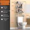 Floor-Standing Bathroom Storage Rack: No-Drill Washbasin, Toilet & Washing Machine Organizer.