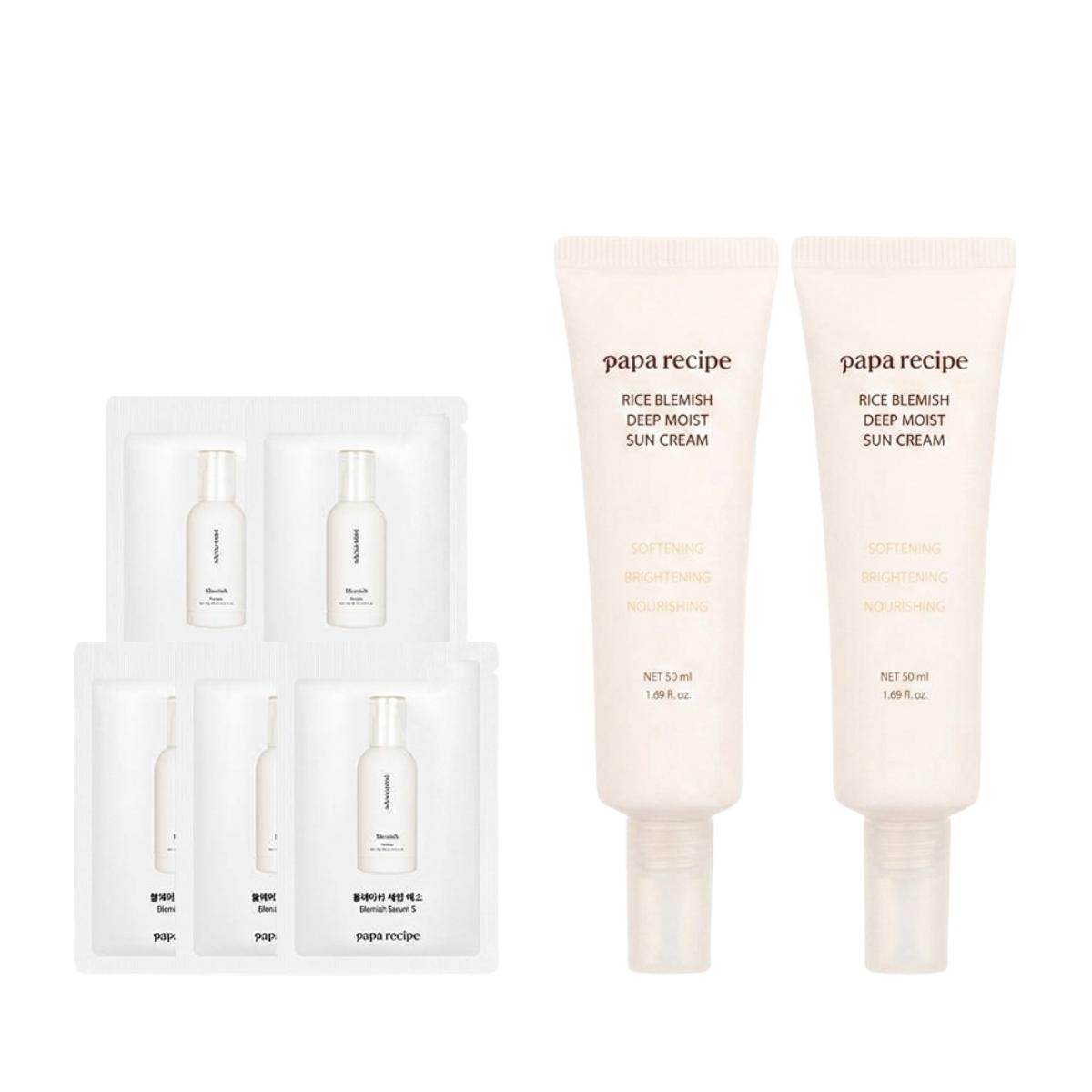 

[Double Set] Papa Recipe Rice Blemish Deep Moist Sunscreen 50ml x 2ea (SPF50+ PA++++)
