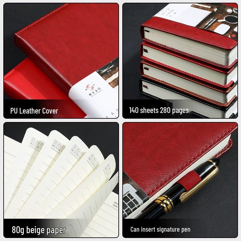 Shenshi A6 Business Creative A5 Leather Cover Thick Notebook