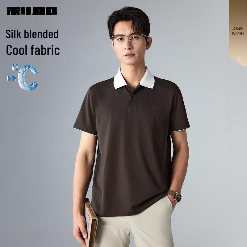 

Lilang Men s Mulberry Silk Blend Polo Shirt 180/96A