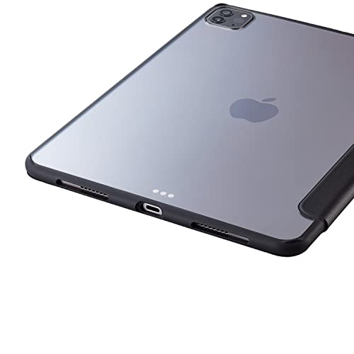 ELECOM iPad Pro 11 4th Generation (2022) Case Cover Hybrid Case with Flap TOUGH SLIM LITE Black TB-A22PMTSLFCBK