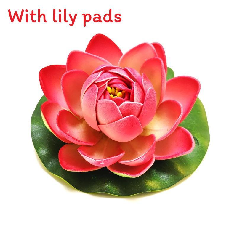 Water Garden Artificial Lotus Flower With Floating Design For Home Decor And Aquariums