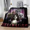 Coperta con stampa horror hellraiser coperta da picnic coperta sottile in flanella morbida e confortevole coperta da viaggio per la casa regalo di compleanno