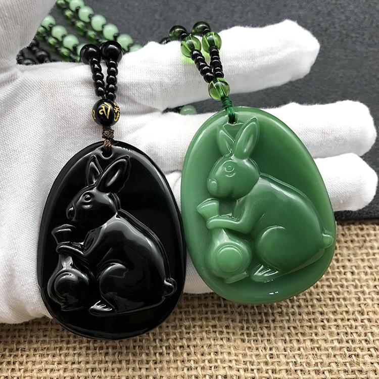 New Year Rabbit Necklace New Ethnic Style New Year Zodiac Rabbit Pendant