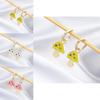 Elegant Alloy Geometric Asymmetrical Mushroom Earrings For Women In Fashionable Colors