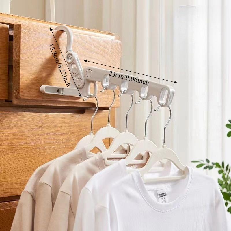 1PC Folding Drying Rack Portable Travel Hotel Drying Hanger Drying Artifact Multi-functional Five-hole Hanger