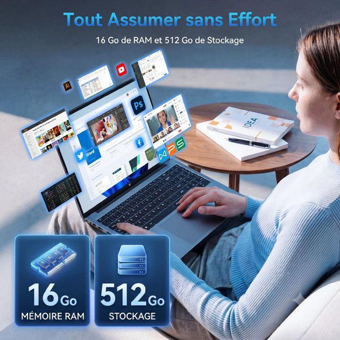 ACEMAGIC PC Portatile Gamer AMD Ryzen 4300U(4C/4T, Fino a 3,7 GHz)-Radeon Vega 5 | 16 GB RAM 512 GB SSD Portatile, Windows 11