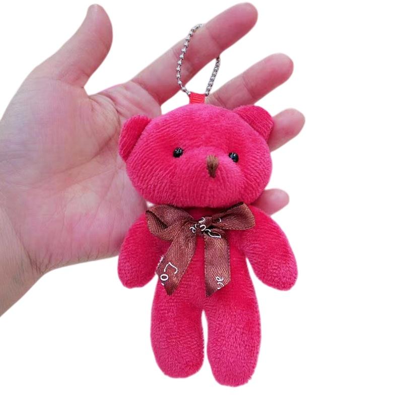 Teddy Plush Bear Toy Keychain Bag Pendant Stuffed Doll Home Decoration Gift Kids